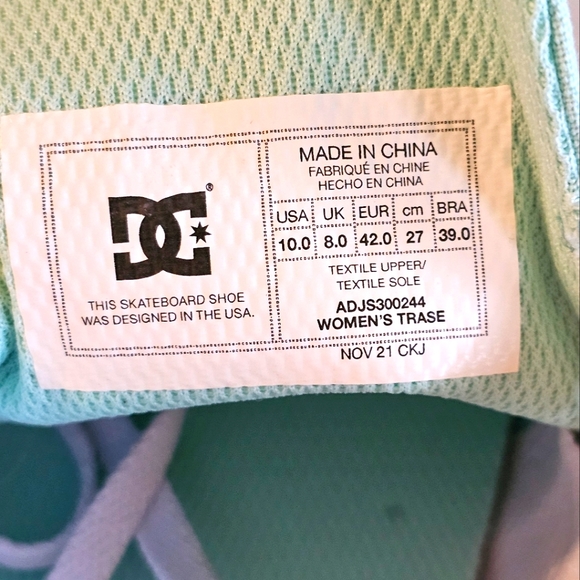 Mint DC womens sneakers - Picture 2 of 6